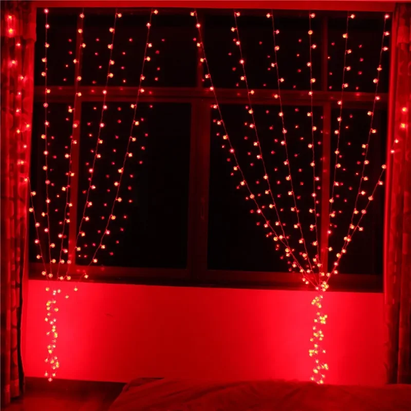 Popular Design LED Artificial Vines Curtain String Lights Luminous Fairy Decoration Outdoor IP44/IP65 Solar/Battery/USB Power