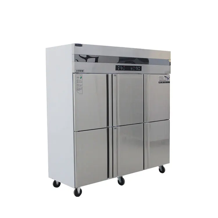 2021 hot sale 6 door Stainless steel  Commercial Kitchen freezer