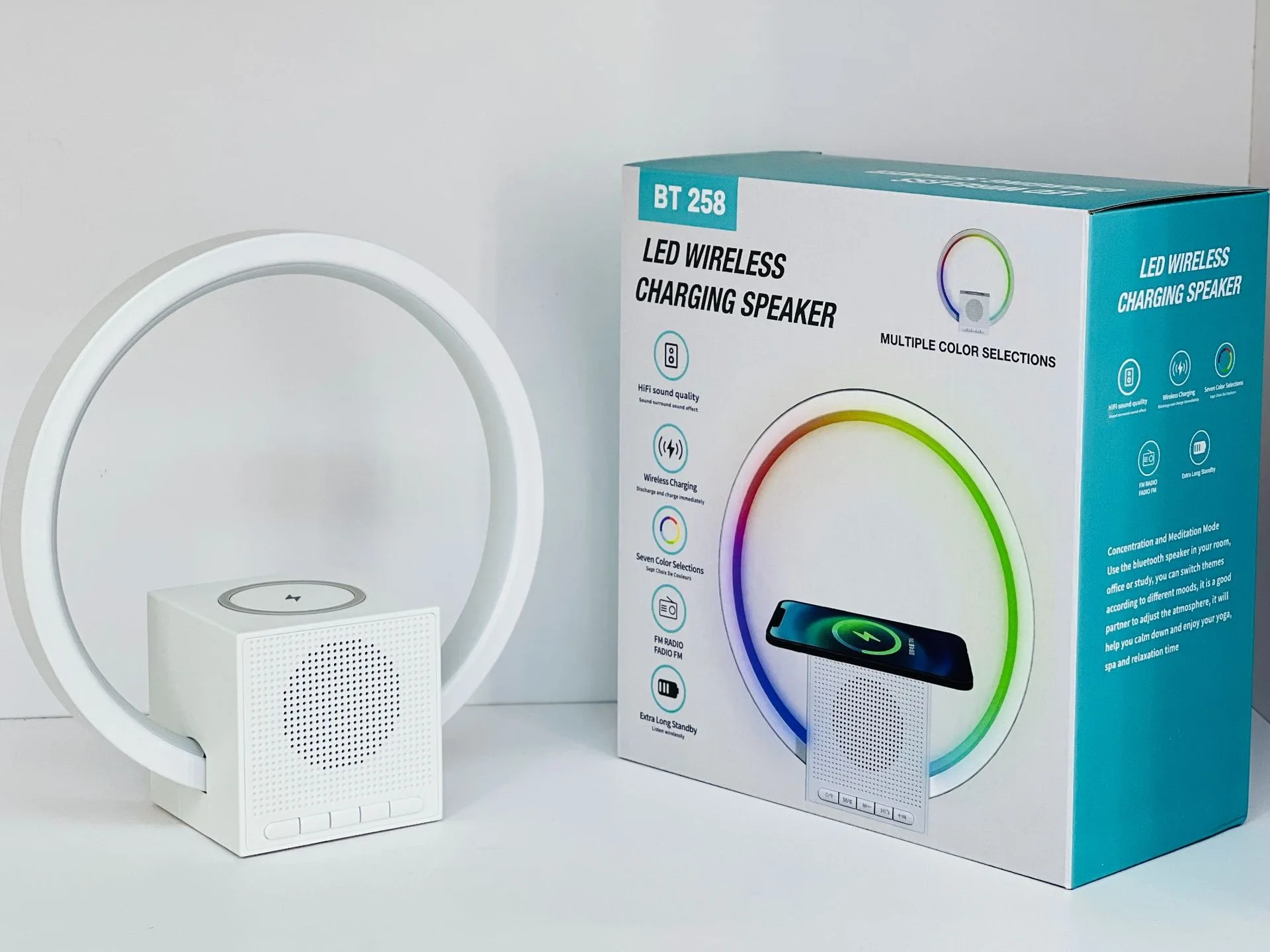 alarm clock 15w fast charging   wireless charger bedside lamp 3 in 1 wireless charger for android