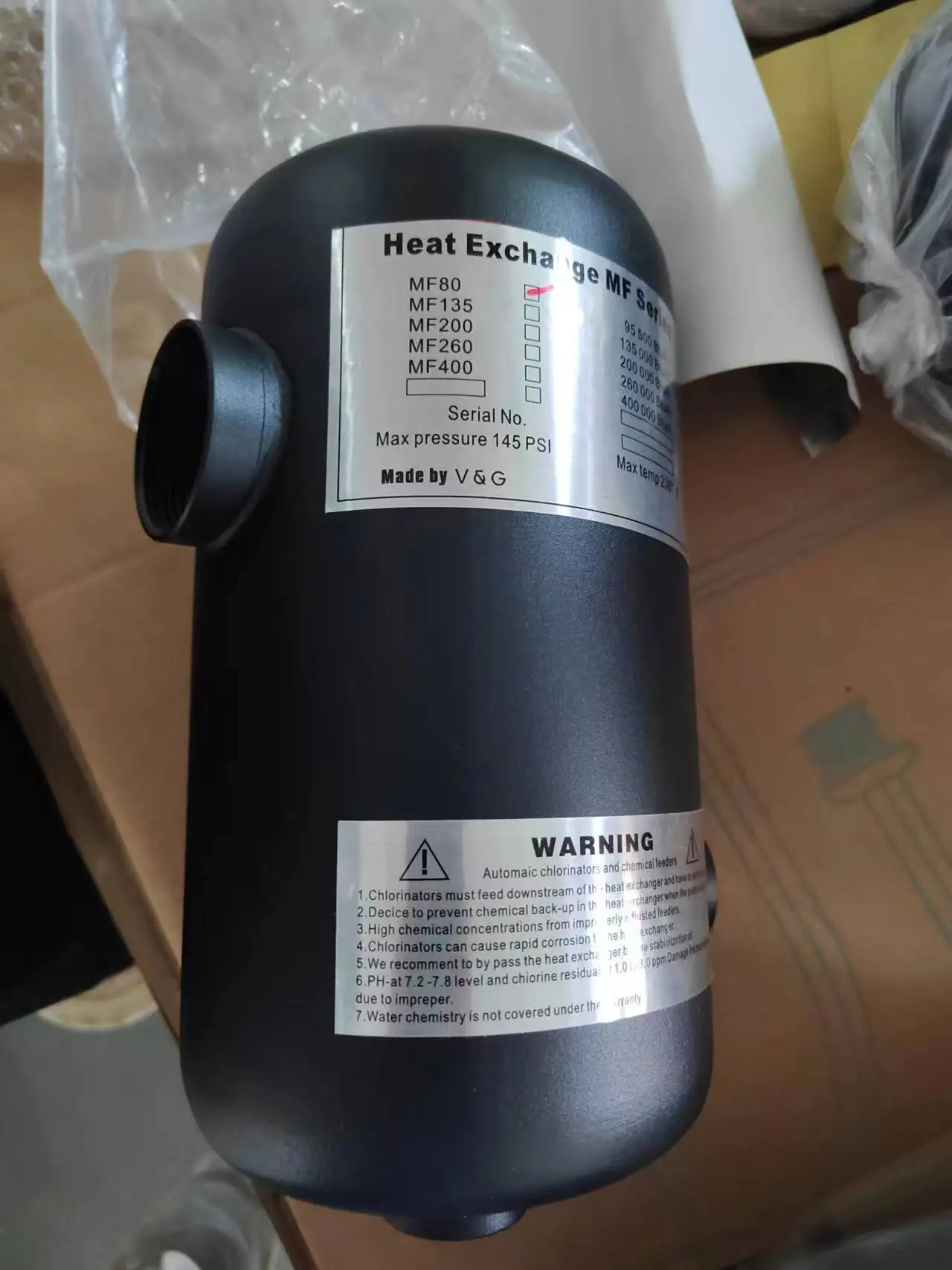 Swimming Pool Heat Exchanger Warm Pool Tube Heat Exchanger