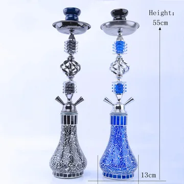 New Style electric Shisha Hookah New large base Circular Broken grain porcelain hookah
