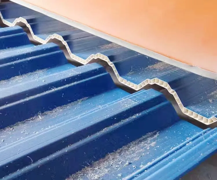 PVC hollow corrugated roofing tiles making machines roof tile roll forming machine