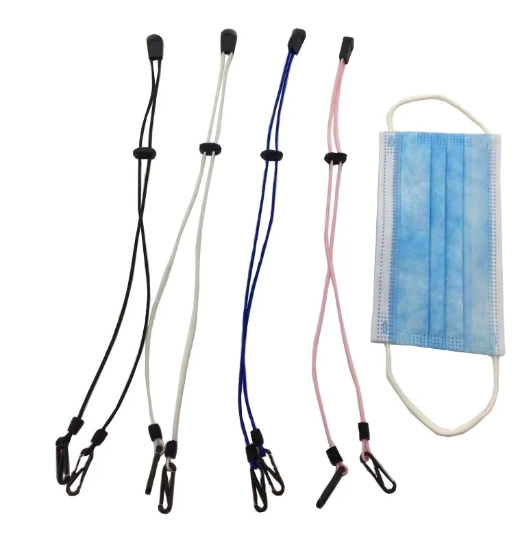 Jarmoo promotion advertising Custom Design Size Polyester Face Earloop Adjustable Masking Holder Lanyard