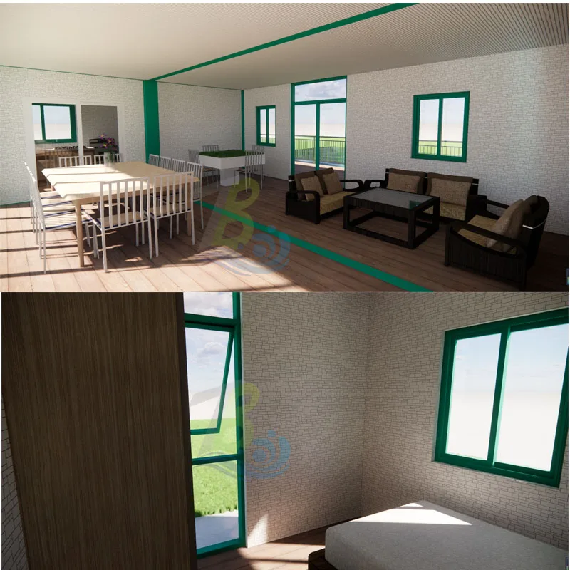 40ft Container swimming pool with wave system outdoor glass wall steel structure shipping container swimming pool