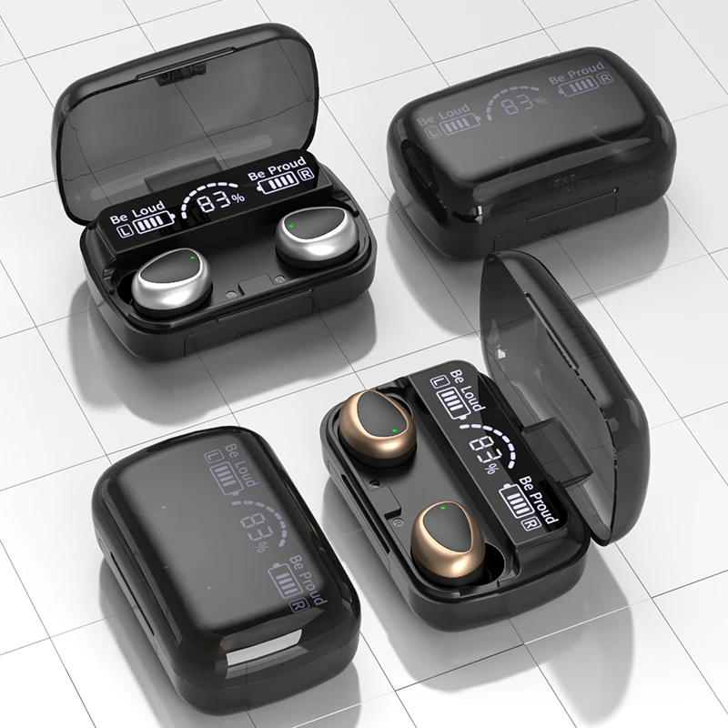 2022 Best M10 In ear Stereo Wireless Headset High Battery, Long Range Noise Reduction BT Headset