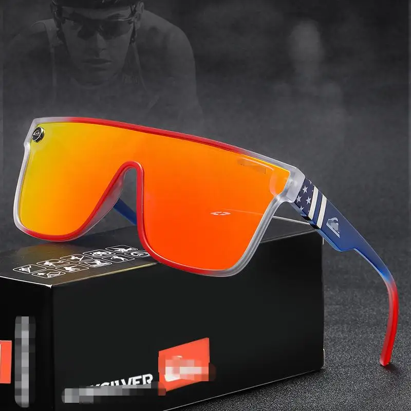 USA Fashion Shades Sunglasses 2022 Male Female One Piece Driver Fishing Sunglasses Quick* Silver Gafas De Sol