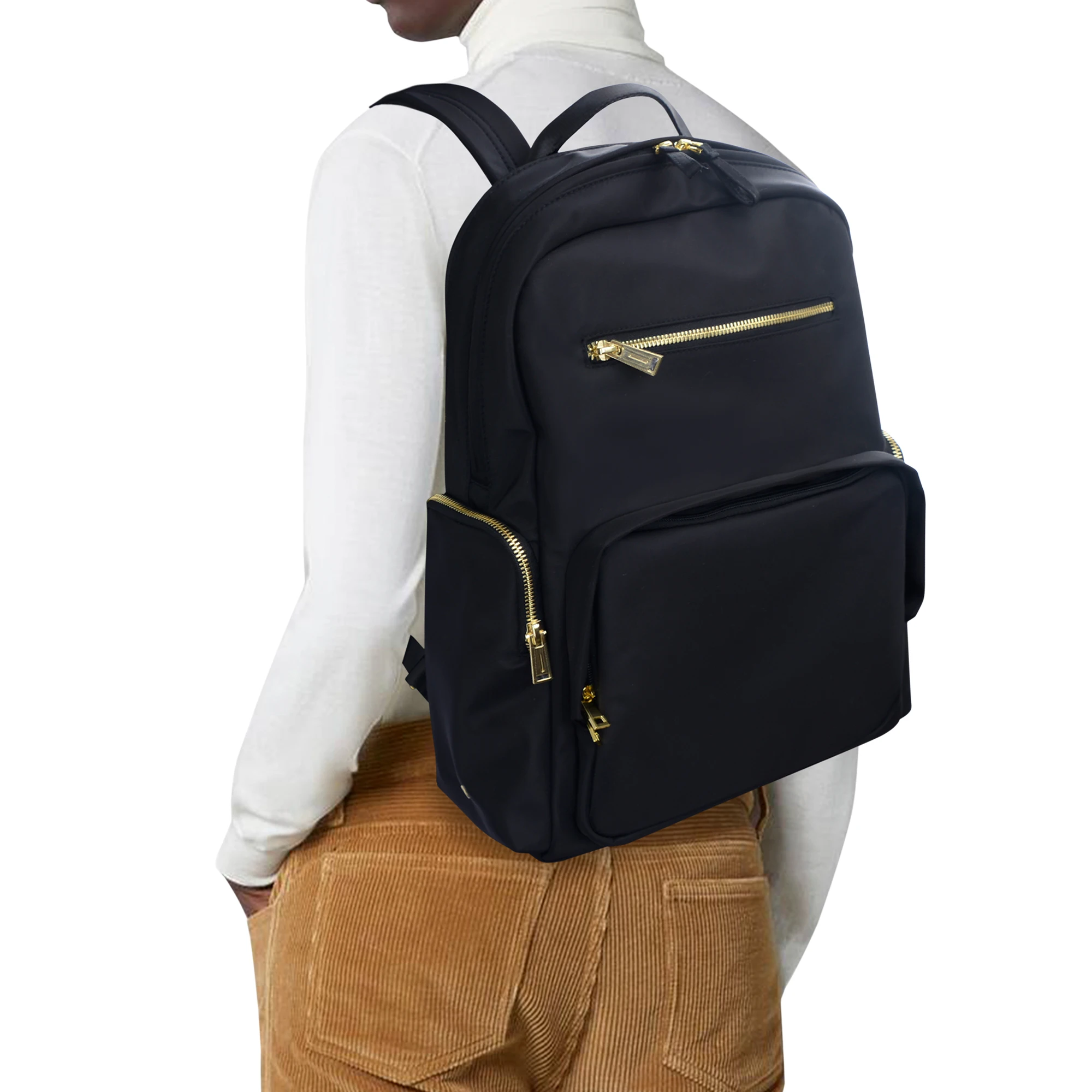 Travel Water Resistant Anti-Theft Oxford Laptop Backpack Computer Business Backpacks with USB Charging Port for Women Men