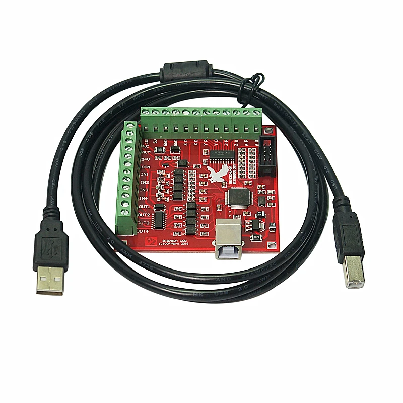 CNC MACH3 4 Axis 100Khz Breakout Board USB 4 Axis Interface Driver Motion Controller