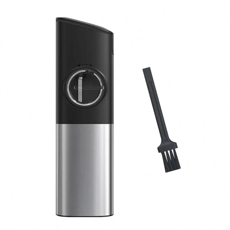 Portable Adjustable Automatic Stainless Steel Rechargeable Gravity, Electric Salt And Pepper Grinder With Lid