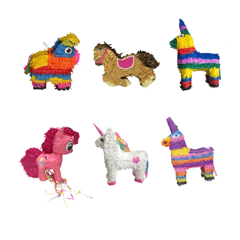 Индивидуальные детские игрушки мини осел Pinata Единорог