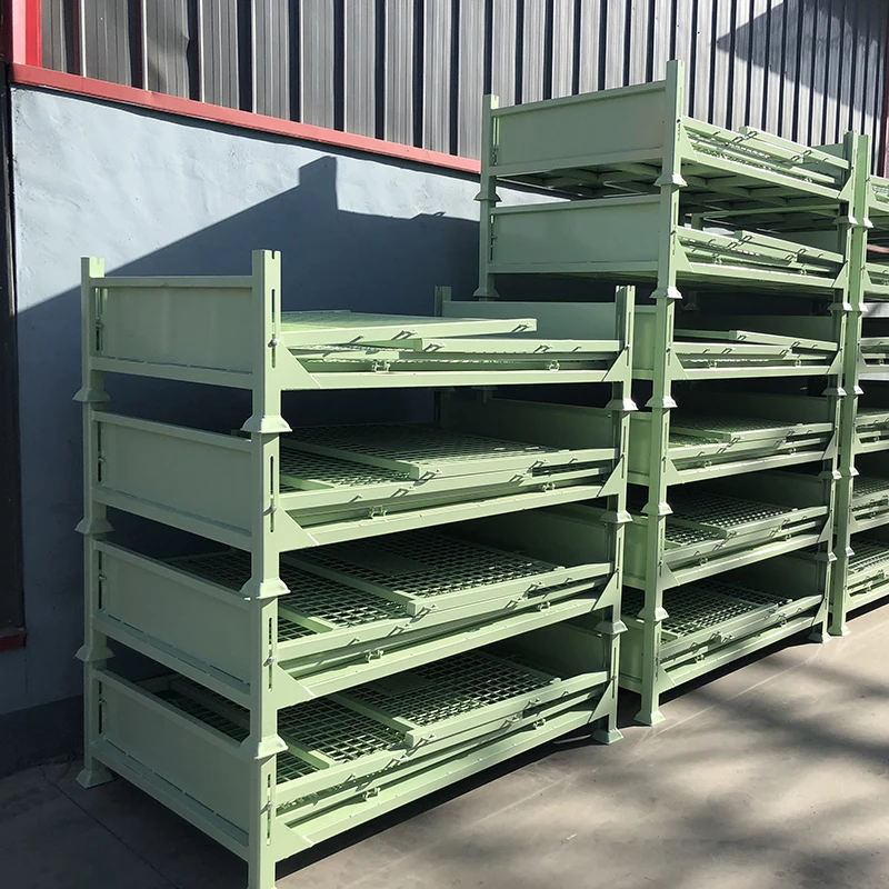 
Large metal cage storage container for warehouse 