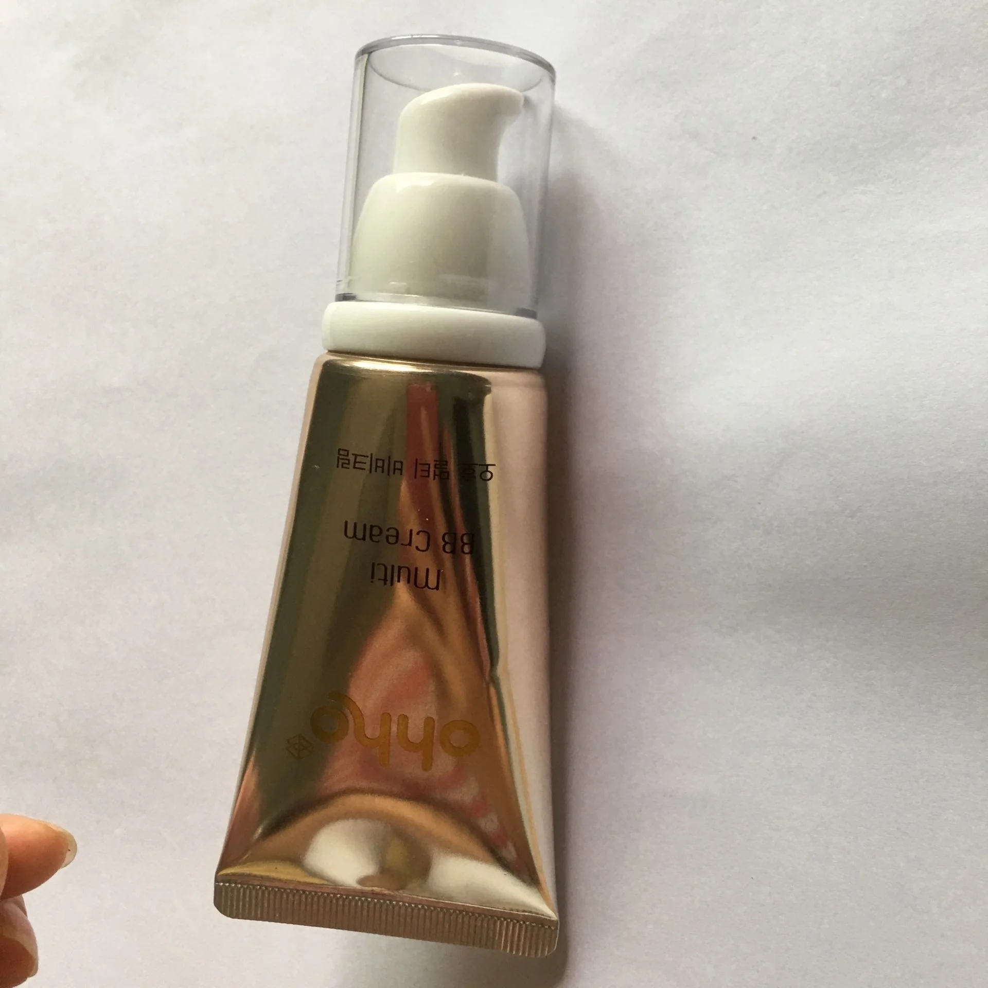 ABL PBL laminated  pump cosmetic tube for BB cream flexible tube packaging