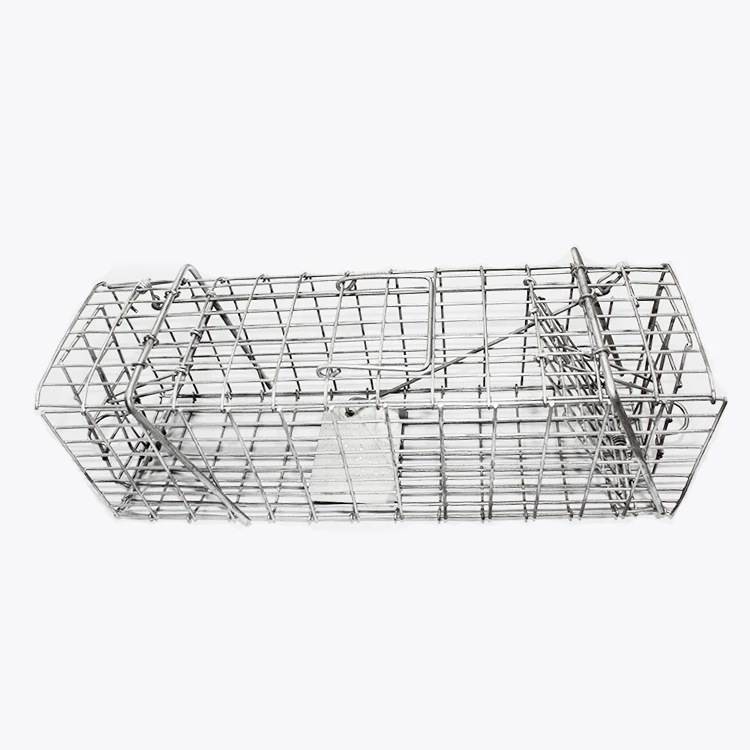 Mouse Cage Animal Foldable Trap Large Animal Box Trap For Possum Cat Rabbit Woodchucks Hare