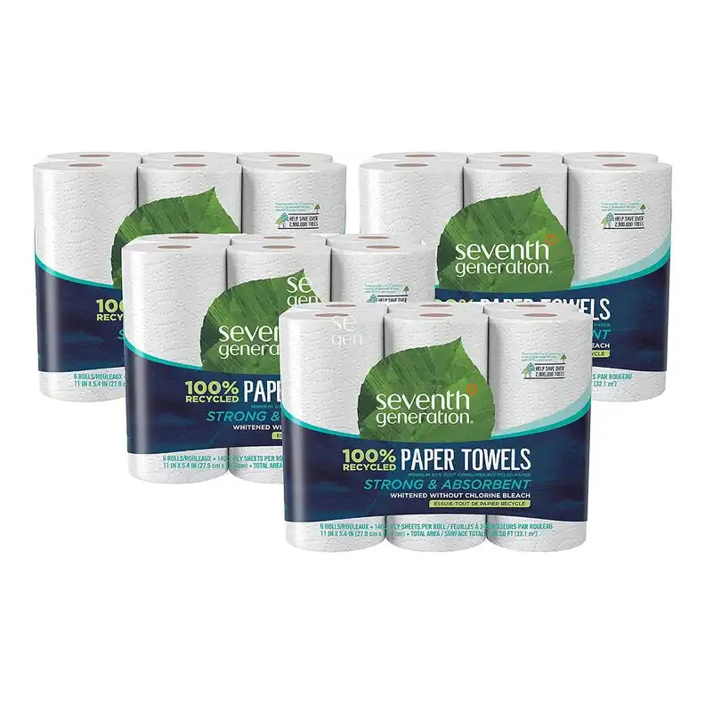 Various Customized Tear-resistant 100 Virgin Pulp Soft Biodegradable Large Size Kitchen Paper Paper Towels Roll