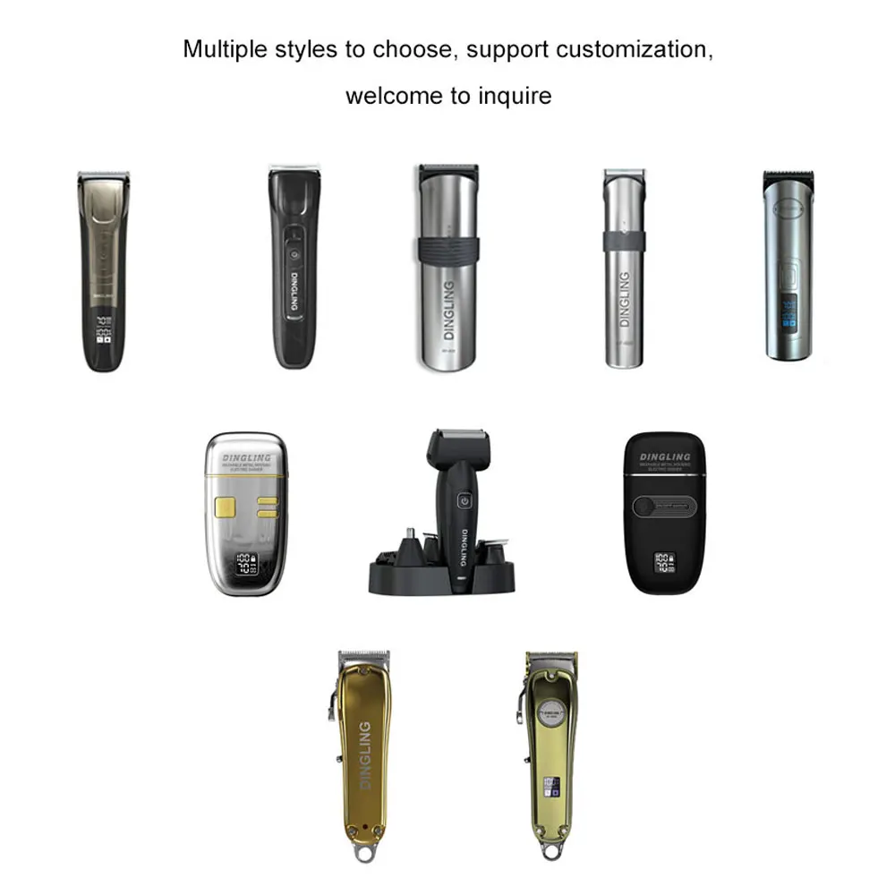 DINGLING Free Sample Attractive Price New Type Barber Wireless Professional Rechargeable Hair Trimmer Clipper
