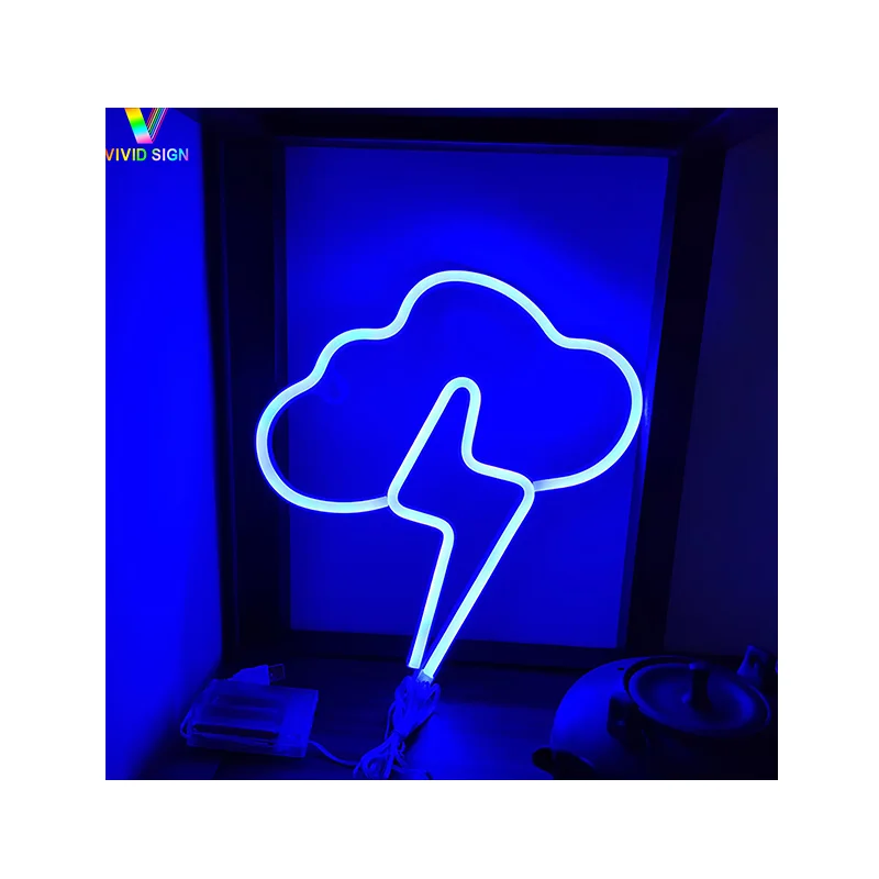 Led Neon Sign PlayStation Cactus Jack Game On Skeleton Disco Cheers Lightning Bolt Man Cave Neon Sign for Event Party