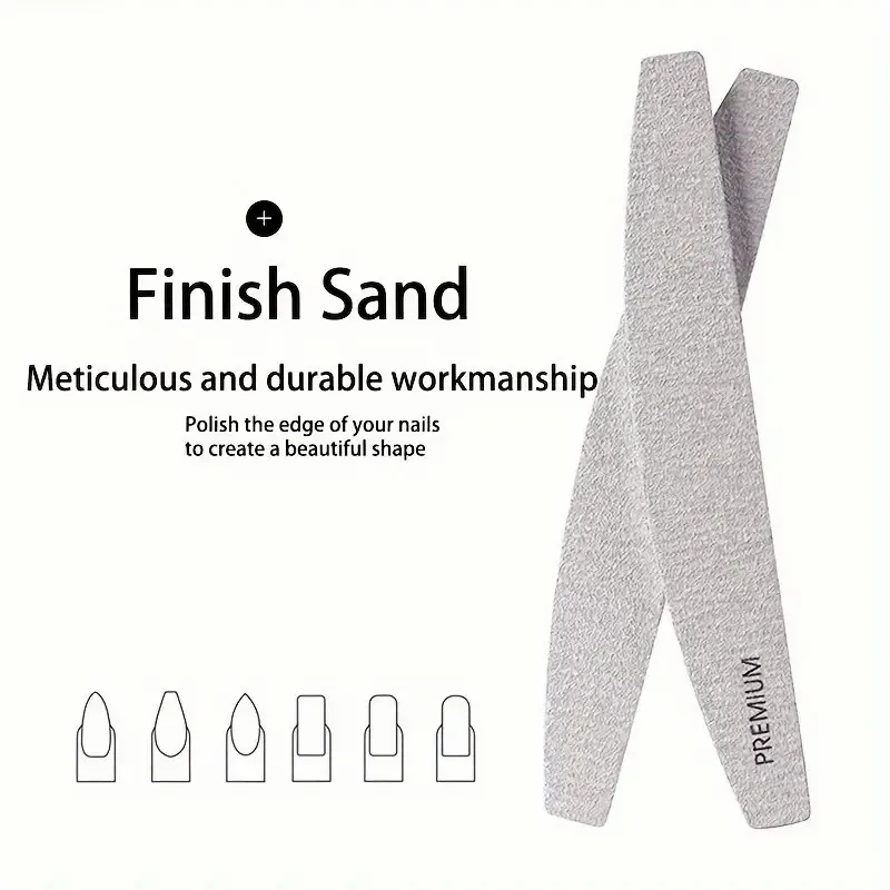 Emery Board Nail File Manufacturer Half Moon Nail File Washable Zebra Nail Files 100 180