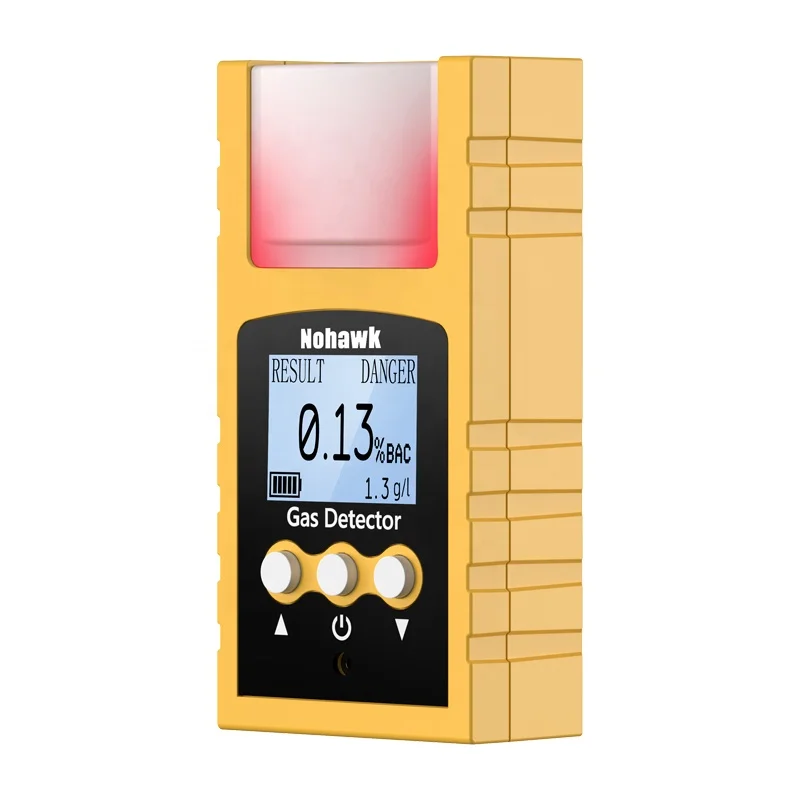 Portable handheld digital alcohol detector meter checker breath tester mini alcohol tester breathalyzer