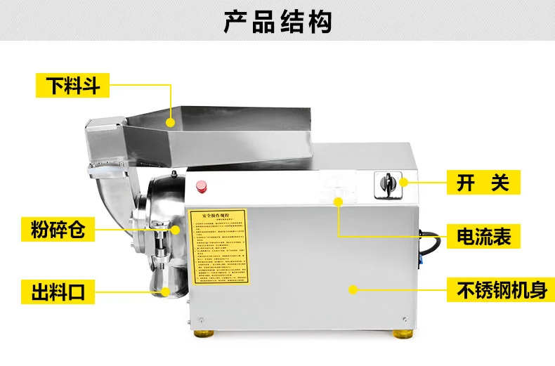 HANBOO HOT SELLING!MULTIFUNCTIONAL Soya Bean Processing Machine Grinder to Grind Spices