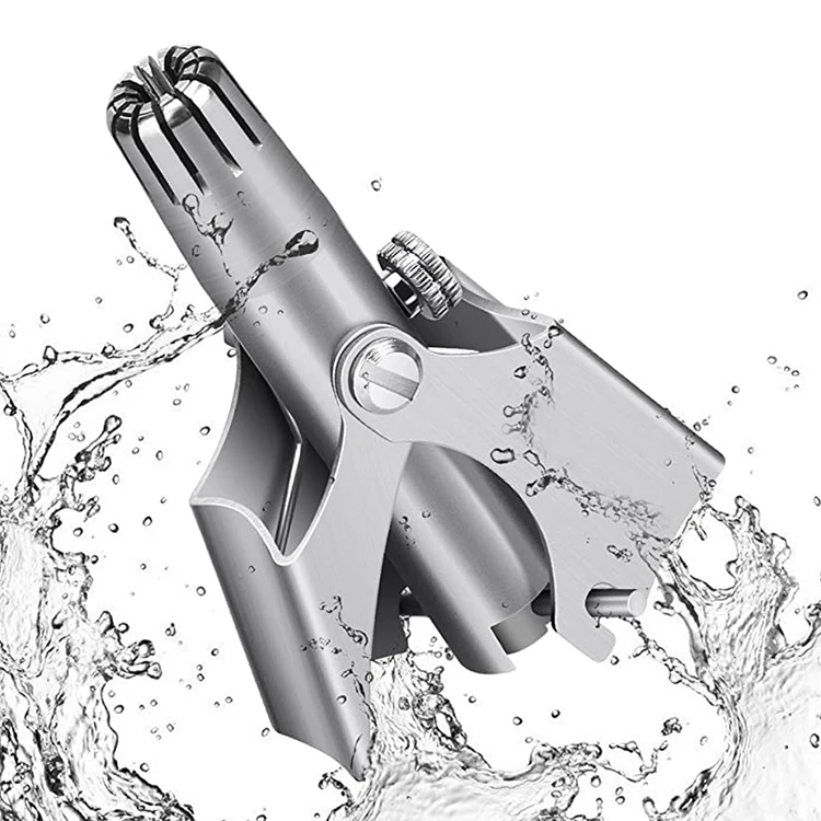 Portable Manual Nose Trimmer Men Stainless Steel No Battery Ear Hair Trimmer