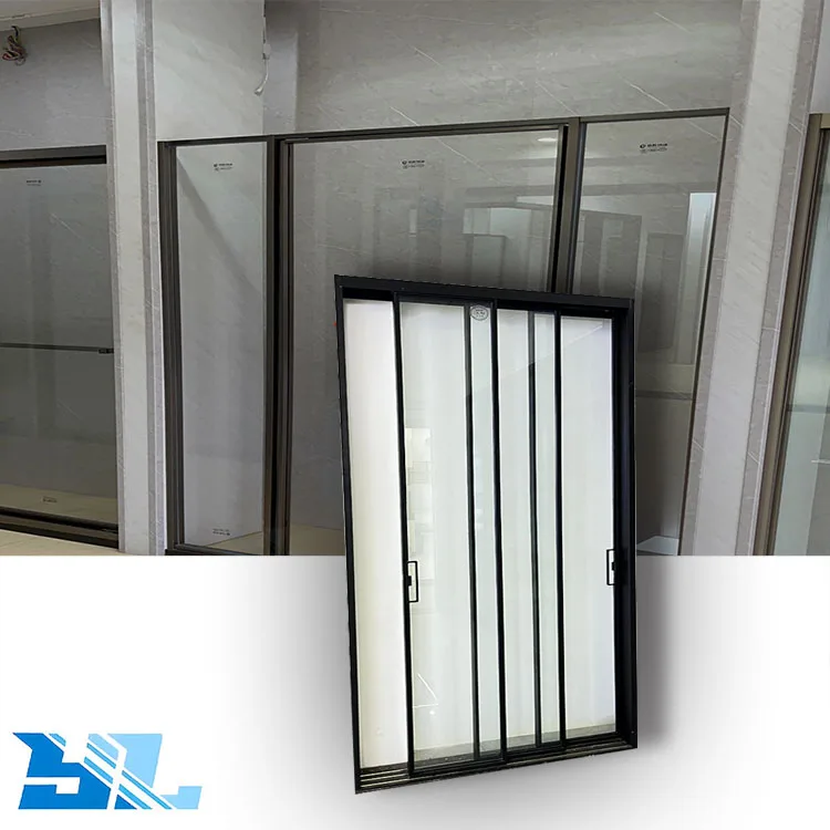 Ulianglass Manufacturer Modern Double Exterior/Interior Grill Steel French Door Designs Glass Wrought Iron Door