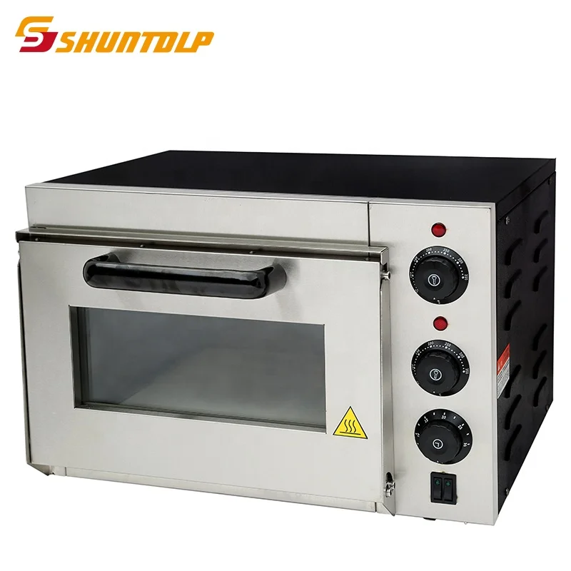 Electric Mini European Bread Oven with Baking Stone for Home Bakery and Commercial Restaurants 350 degree Small deck oven