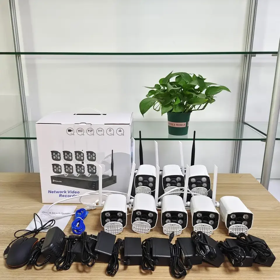 8ch tuya cctv wireless nvr kit with  2mp 3mp 5mp  smart wifi camera