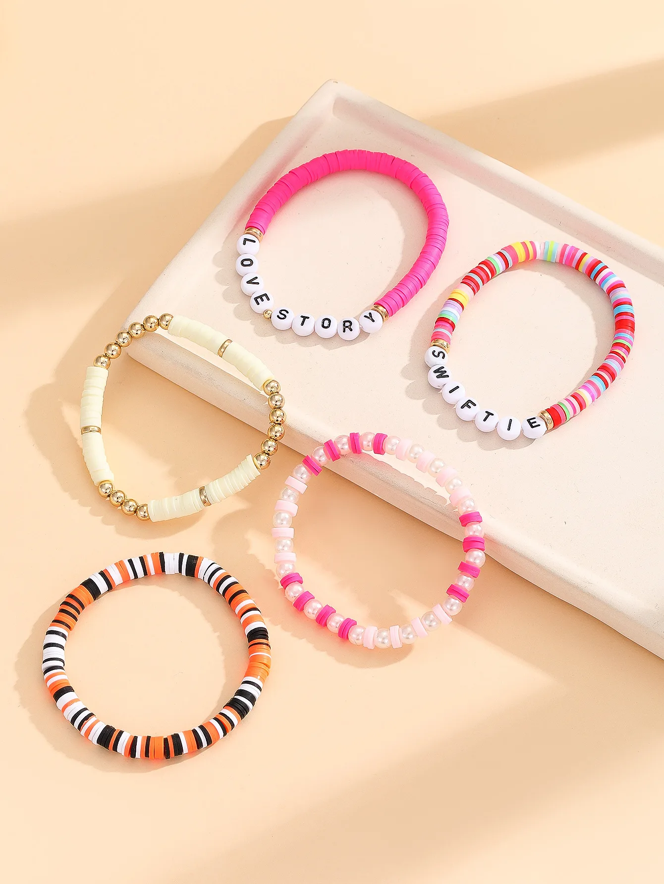 Hot Selling Soft Ceramic Bracelet Bohemian Style Bead Colorful Baita Set