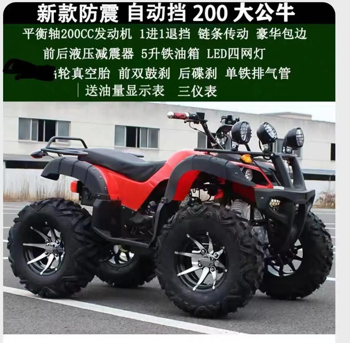 Amusement Park  Powerful Gas 200cc ATVS Buggy and Quad bike  for Adult with 4 Wheel For Sale