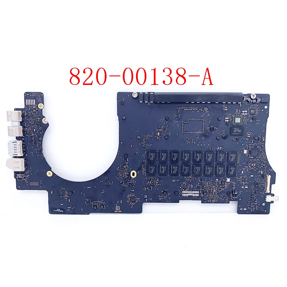  Оригинальная материнская плата A1398 2 2/2 5/2 8 ГГц i7 16 Гб ОЗУ для Macbook Pro Retina 15 