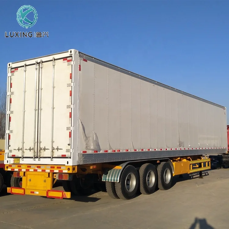 Tri-axle Refrigerated Semi Trailer Large Refrigerator Van For