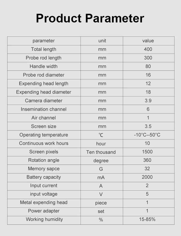 THR-AR300 Veterinary Insemination Instrument Ai Gun Artificial Insemination Gun with camera For Pig