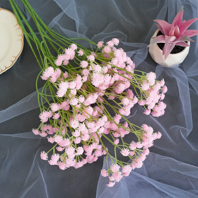 Hot sell 108 heads high simulation Haworthia minima flowers branch artificial flowers for indoor wedding decoration