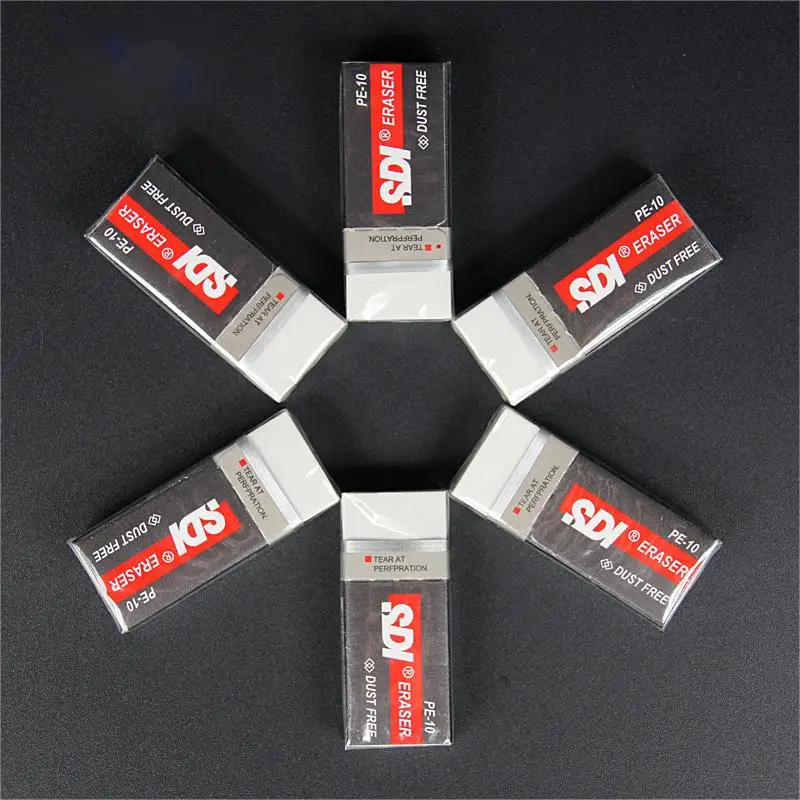 Low Price Wholesale Dust Free Clean Soft White Plastic Eraser Rectangular White Soft Manufacturer Rubber Eraser Pencil Eraser