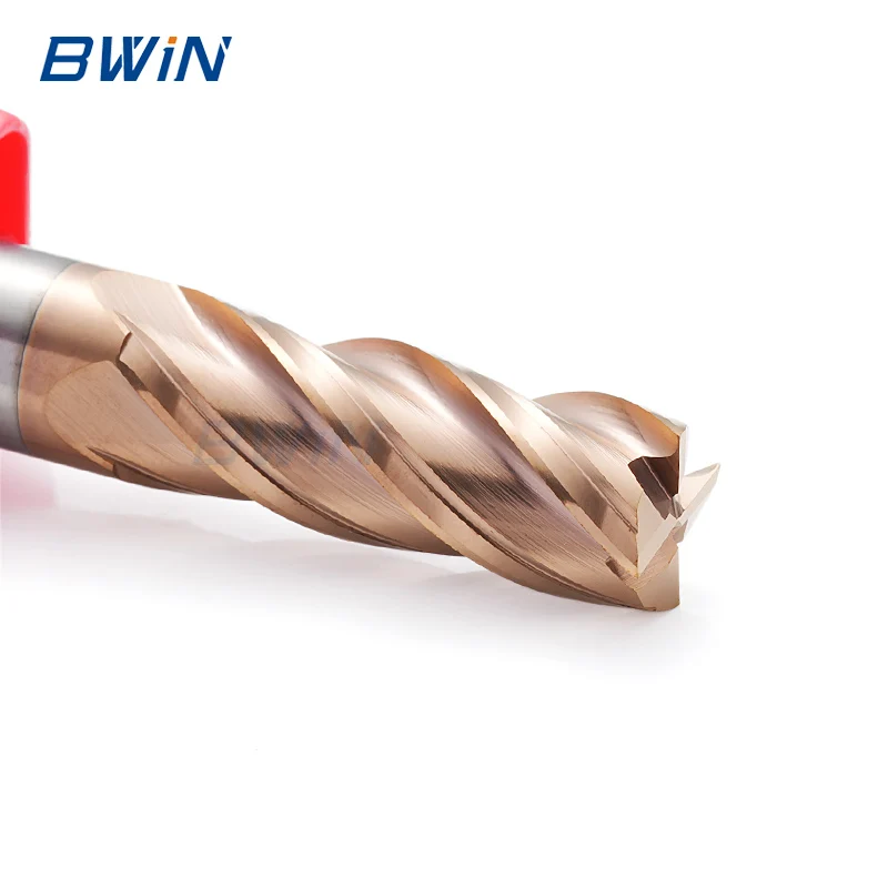 HRC 45 55 65 end mill 3mm shank 12mm d12 2flutes cnc 5/8 carbide DLC endmill for aluminium