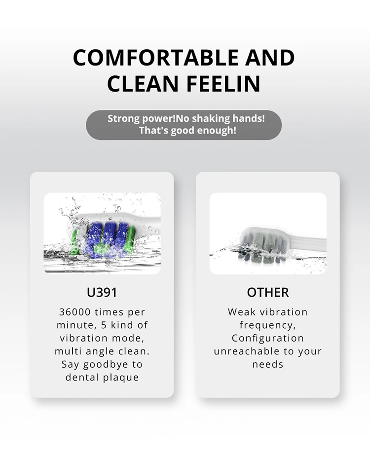 Chinese Hot Selling Smart Rechargeable Automatic Electric Tooth Brush Toothbrush