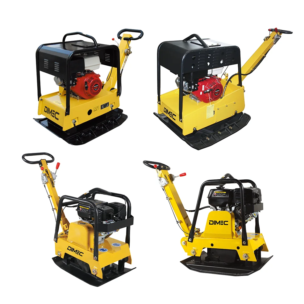 Factory Low Price Handheld Two Way Concrete Plate Compactor Gasoline Diesel Vibrator Plate Compactor