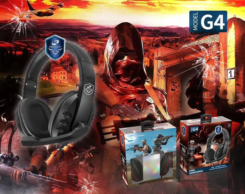 G4 игровая гарнитура наушники с шумоподавлением наушники-вкладыши съесть курицы джедай выживание спортивные компьютерные