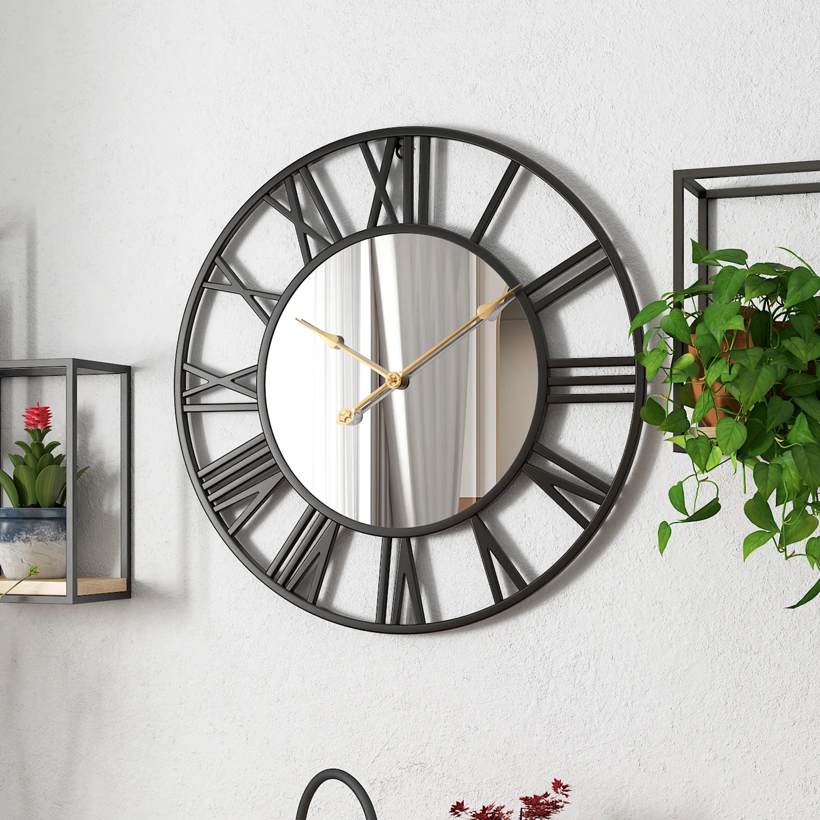 Stylish&Modern Wall Decor Large Wall Clock Metal