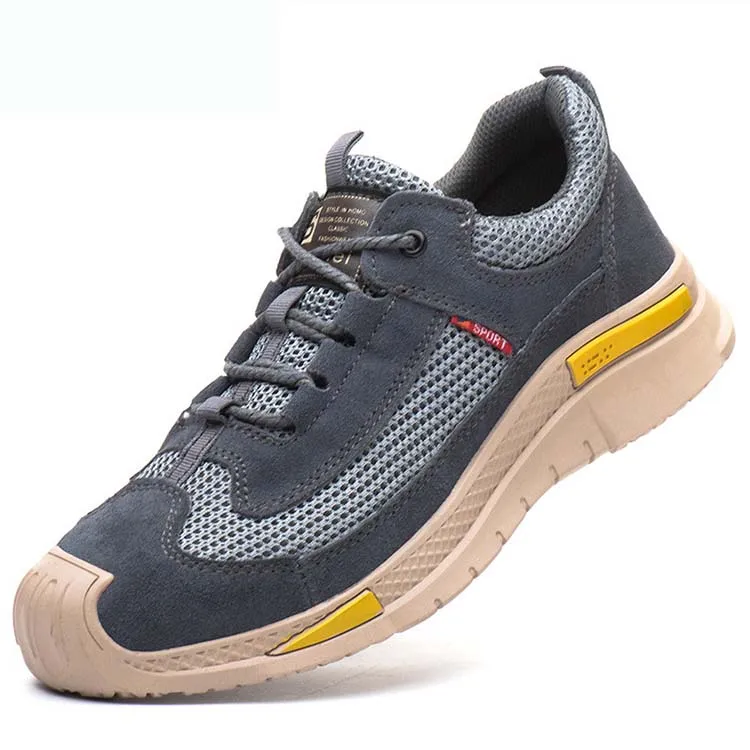 Best-selling Oil Slip Acid Resistant Work Shoes Cheap Leather Steel Toe Prevent Puncture Industrial Safety Shoes for Men