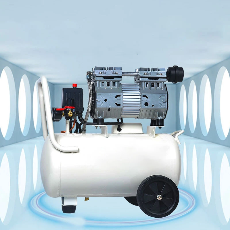 Low Noise High Pressure Medical Air Compressor for Dental Device 2PC Dental Chair 750W