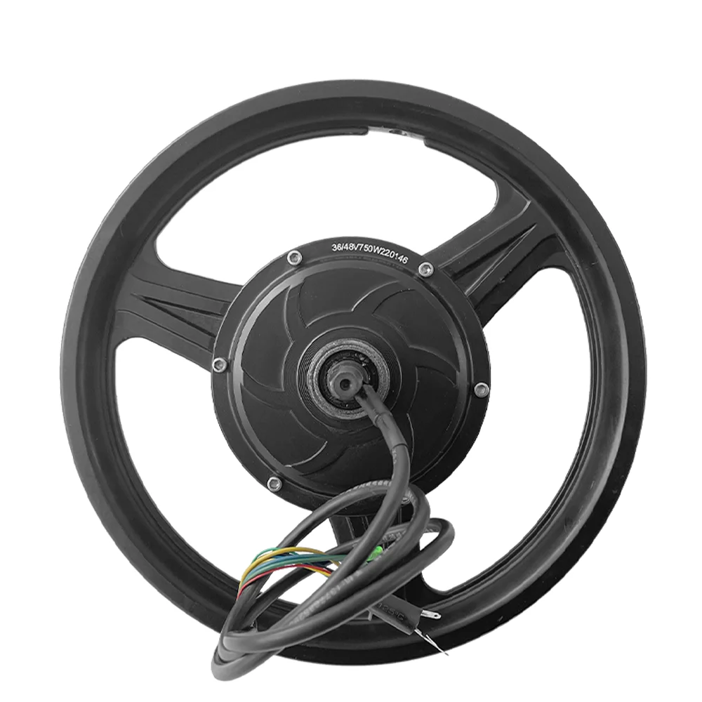 14 inch High Torque Electric Hub Motor Wheel 48v 500w For Scooter