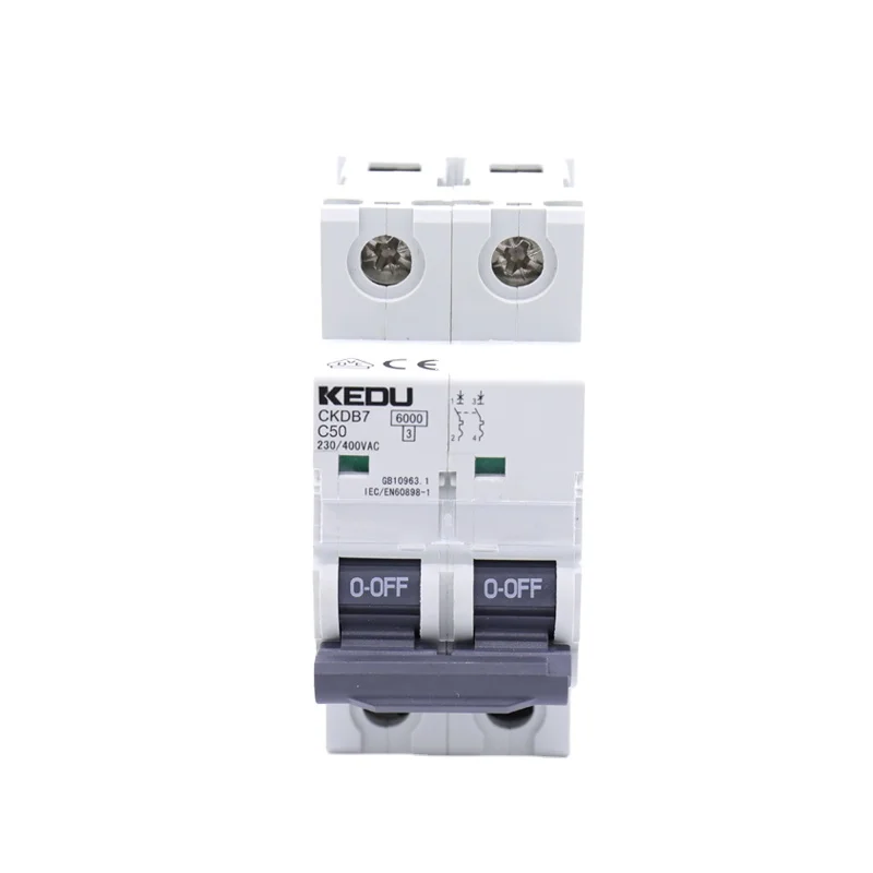 KEDU High Quality 50A MCB Miniature Circuit Breaker with VDE CB CCC CE Approved
