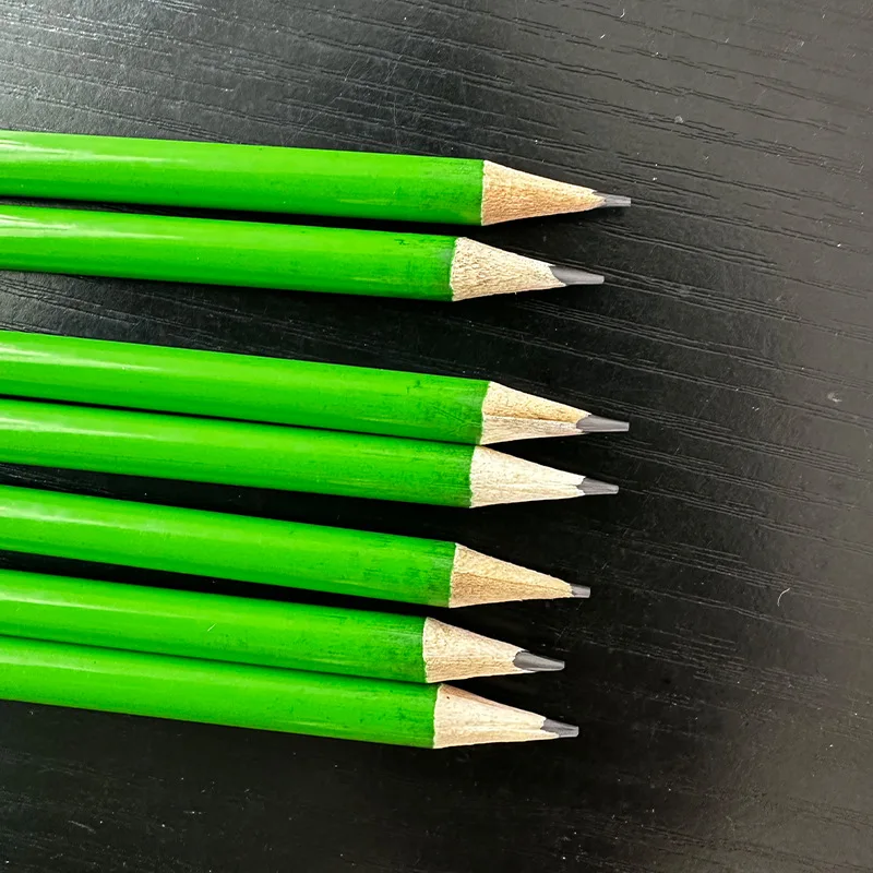 Wholesale School Stationery Supply Standard Pencils HB Wooden Pencil with Custom Logo Printed for Children