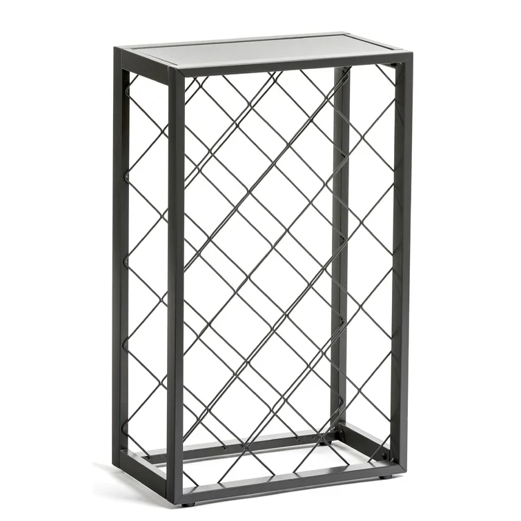 Wholesale Tabletop Metal Wine Display Rack Kitchen Racks and Holders Wine Holding Rack