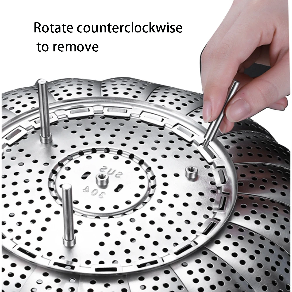 High Quality Stainless Steel Multifunctional Cookware Steaming Rack Kitchen Steaming Tool