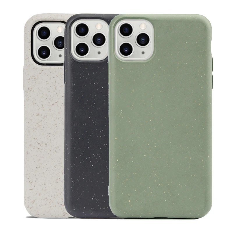 Bio degradable compostable eco friendly recyclable PLA Biodegradable phone case for iPhone 11 PRO MAX