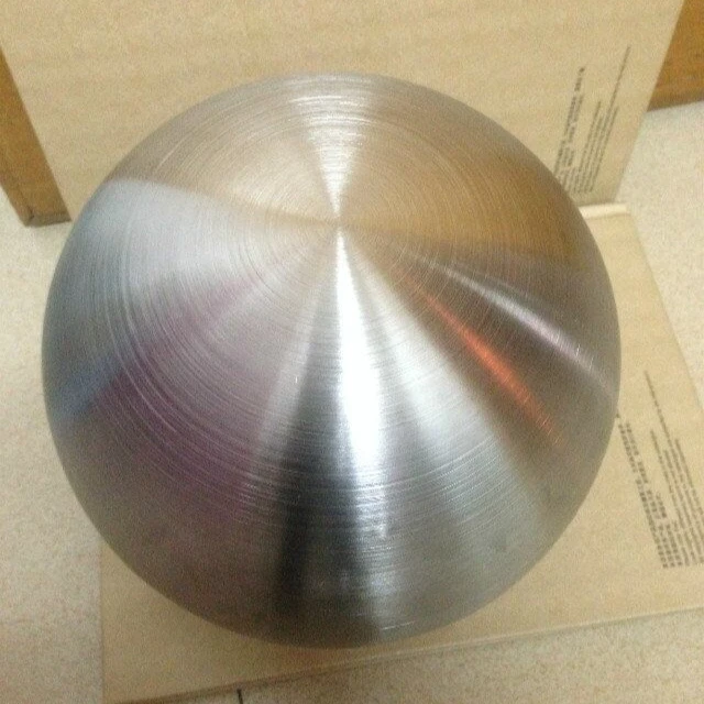200mm   Landscape Outdoor Decoration  Inox Steel Brushed  Sphere  Garden Matt Hollow ball