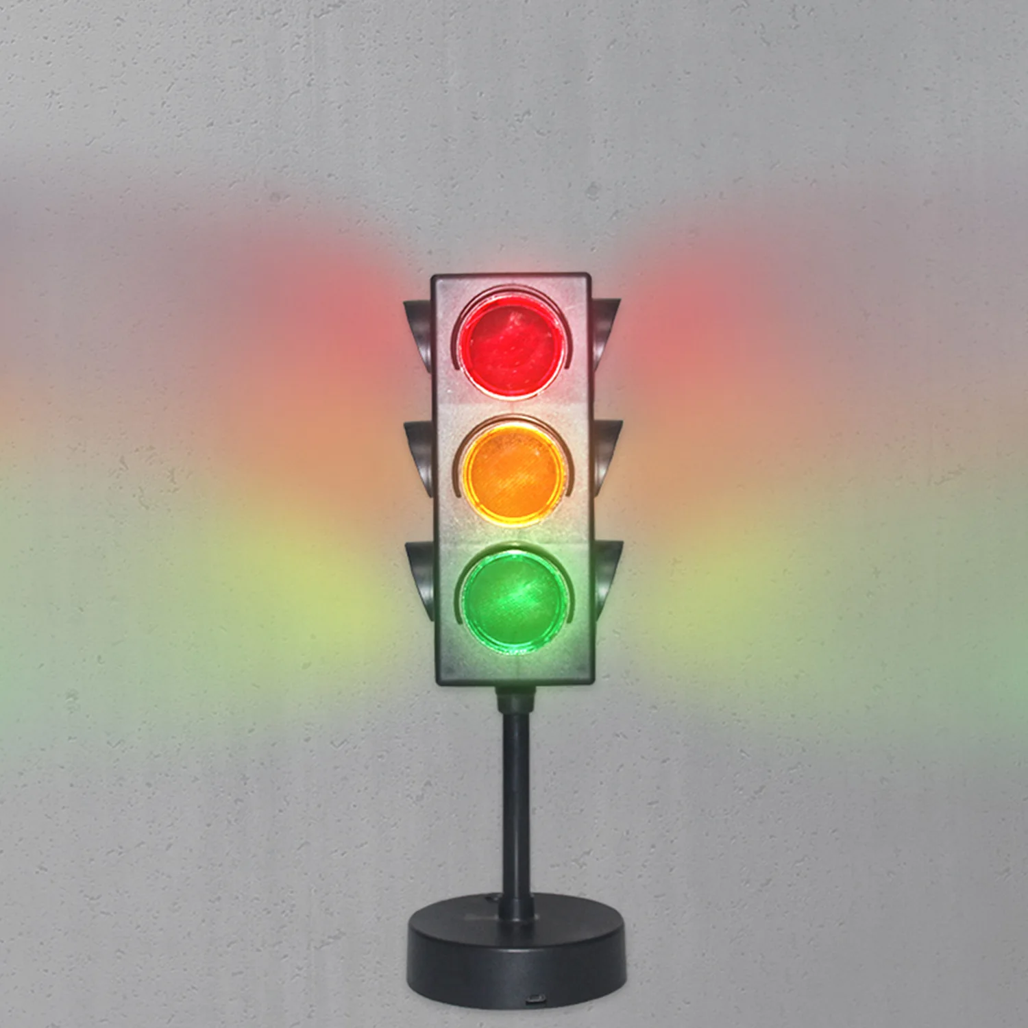 2023 hot selling usb green red mini blinking traffic sign stoplights traffic light lamp for kids