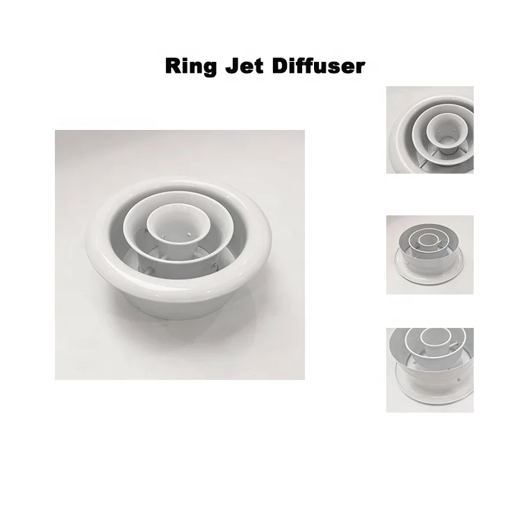 High quantity ventilation ceiling round Ring Jet Diffuser adjustable diffuser